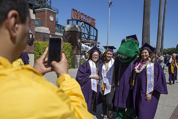 Graduate Students at Oracle Park