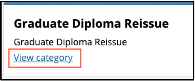 Graduate Diploma Reissue