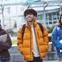 Students Walking on Campus